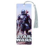 Star Wars Collectible Bookmark Set with Silk Tassels - Premium Mandalorian, Darth Vader & Luke Skywalker Graphic Book Page Markers - Durable Sci-Fi Reading Accessories - Cool Gift for Bookworms & Fans