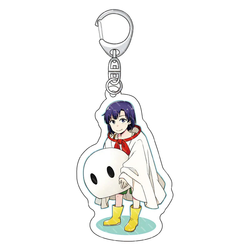 Weathering With You Chibi Acrylic Keychain Collection - Hodaka & Hina Cute Anime Couple Charm Set - Clear Double-Sided Pendant Keyring for Bags, Ita Bags & Anime Fans