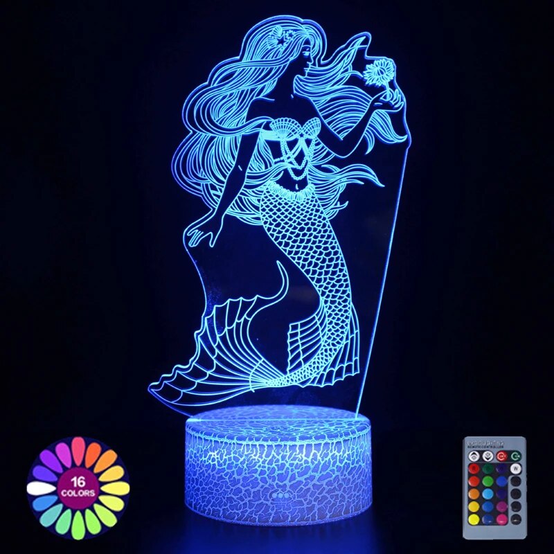 The Little Mermaid - Acrylic Night Light