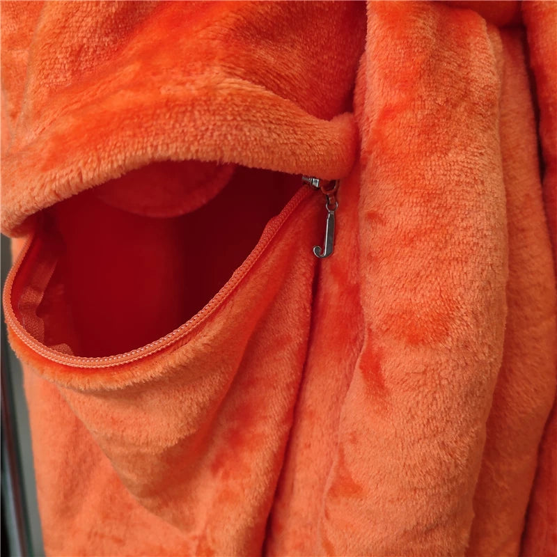 Naruto Kurama Nine-Tails Plush Kigurumi Onesie - Ultra-Soft Fleece Anime Pajamas with Hood & Tails - Unisex Cosplay Jumpsuit for Loungewear, Conventions & Halloween