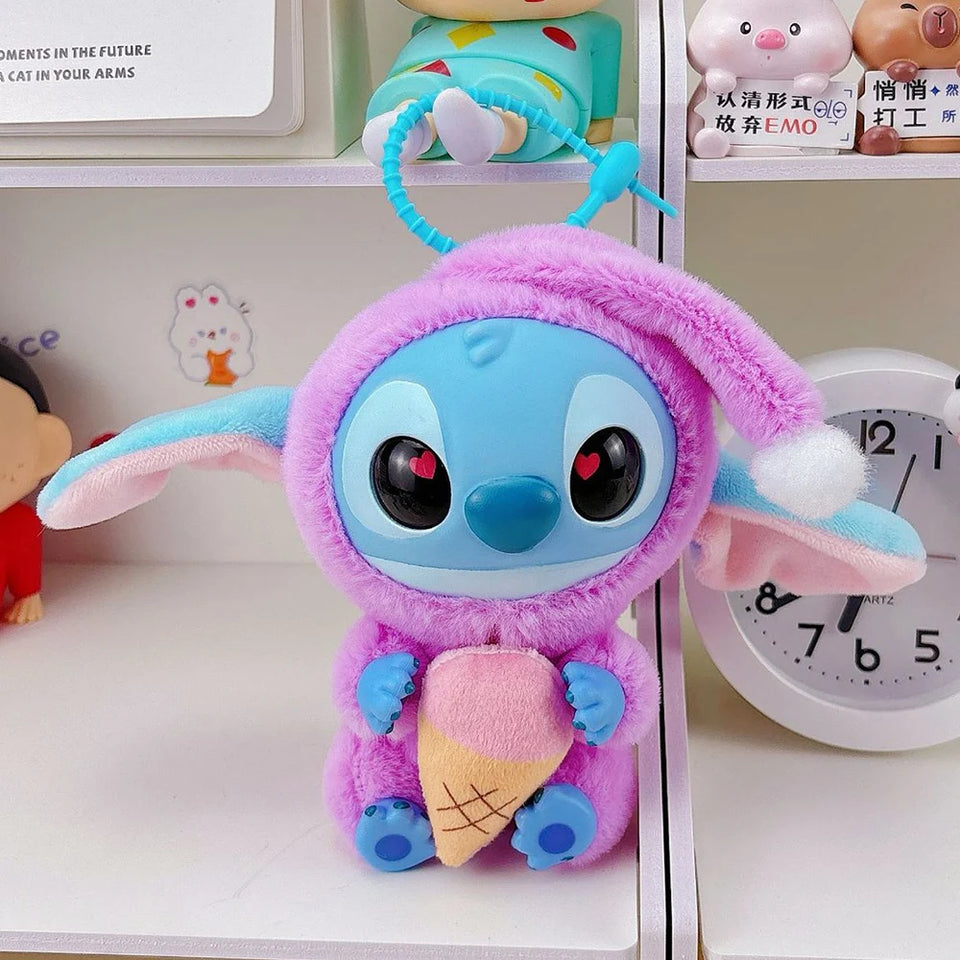 Stitch Plush Keychain – Cute Lilo & Stitch Keyring Doll, Kawaii Bag Pendant Gift for Girls