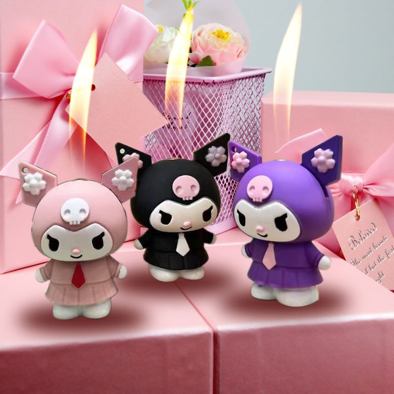 Kuromi Grinding Wheel Inflatable Lighter