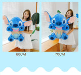 70cm Big Stitch Plush – Disney Soft Doll, Summer Grass Skirt Angel Toy for Kids