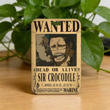 Anime Pirate Wanted Poster Luggage Tag - Vintage Monkey D Luffy Gear 5 Bounty Card - Retro Vinsmoke Sanji & Nico Robin Travel ID Bag Tag - Nostalgic Manga Fan Gift for Backpack, Suitcase & Keychain