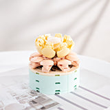 DIY Succulents Romantic Flowers Bouquet Bricks