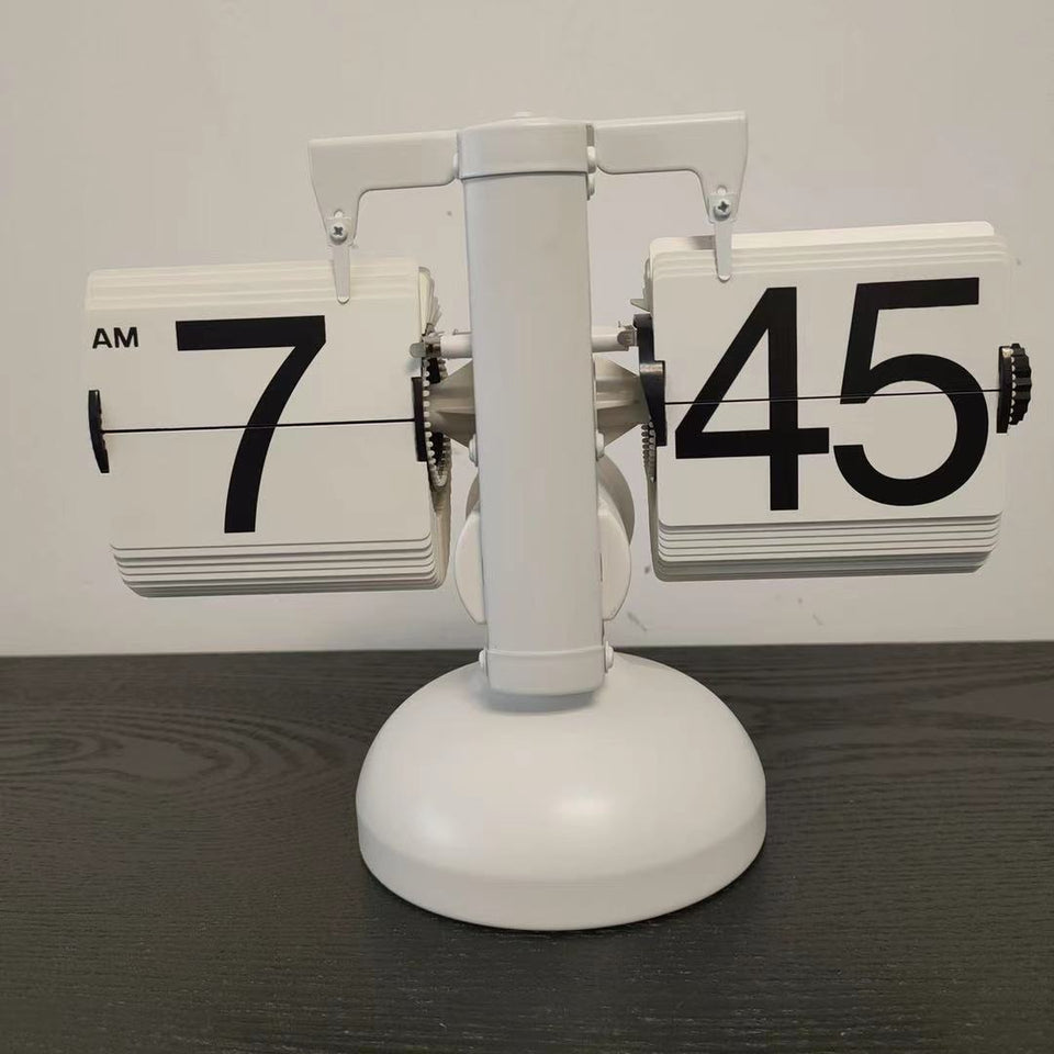 Vintage Flip Page Table Clock