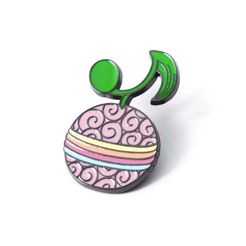 ONE PIECE Devil Fruit Lapel Pins Brooches