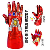 Infinity Gauntlet Prop Replica - Metallic Gold Armor Glove with 6 Infinity Stones - Marvel Superhero Cosplay Weapon, Costume Prop & Desk Display for Fans & Collectors