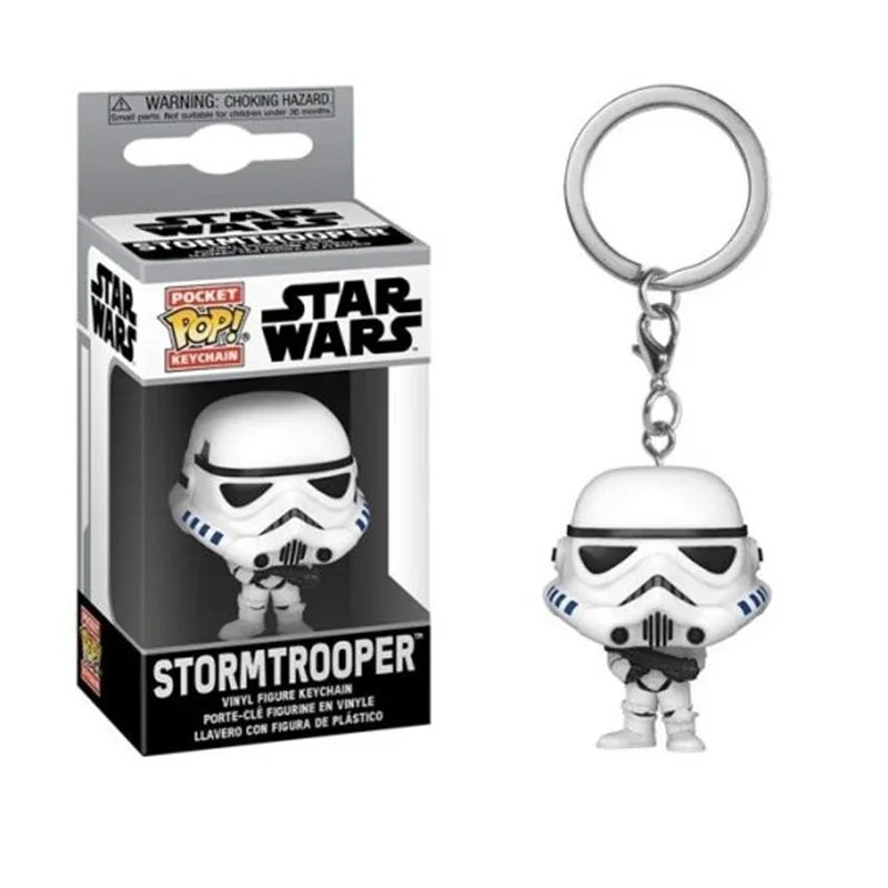 Star Wars Mini Figure Keychains - 29 Styles Featuring Baby Yoda (Grogu), The Mandalorian, Darth Vader, & Boba Fett - Premium Funko-Style Pocket Collectibles & Fan Gifts
