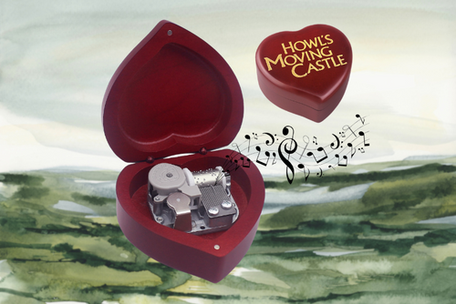 Howl's Moving Castle (Style 2) - Heart Music Chest