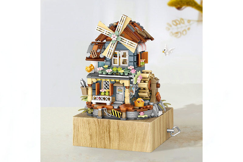 Creative Lego Castle Blocks Music Box