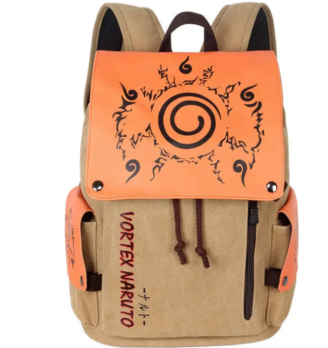Naruto Anime Canvas School Backpack