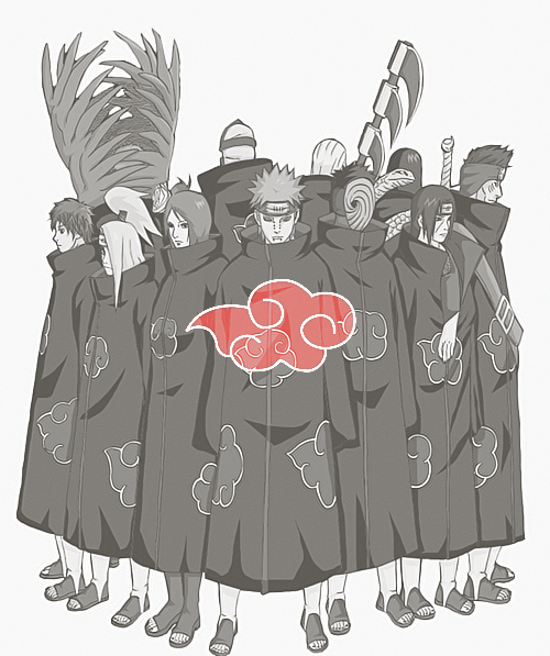 Naruto Shippuden's Akatsuki Collectible Acrylic Stand Figures (15cm)