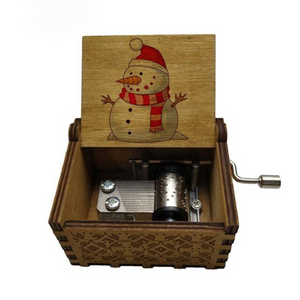 Christmas Holidays - Wooden Music Box