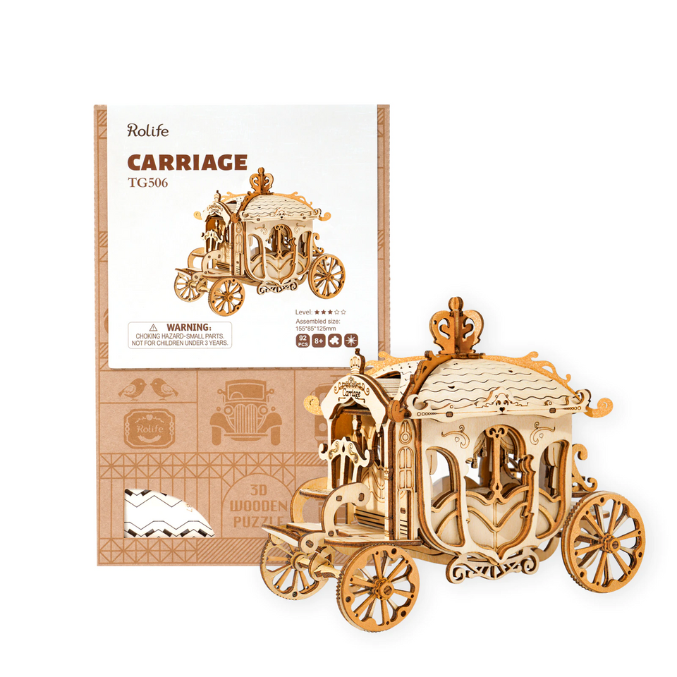 DIY Build Up Vintage Car Model - 3D Wooden Puzzle Toys