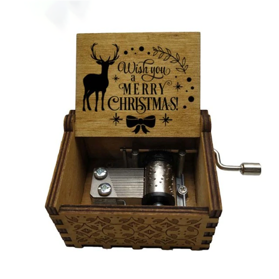 Christmas Holidays - Wooden Music Box