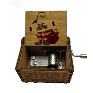 Christmas Holidays - Wooden Music Box