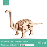 DIY Wooden 3D Assembly Puzzle Kit - Build Up Collectible Wooden Figure Toys