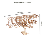DIY Aircraft Model Building Wood Toy Kit  -Wright Brothers'  3D Wooden Assembly Toy