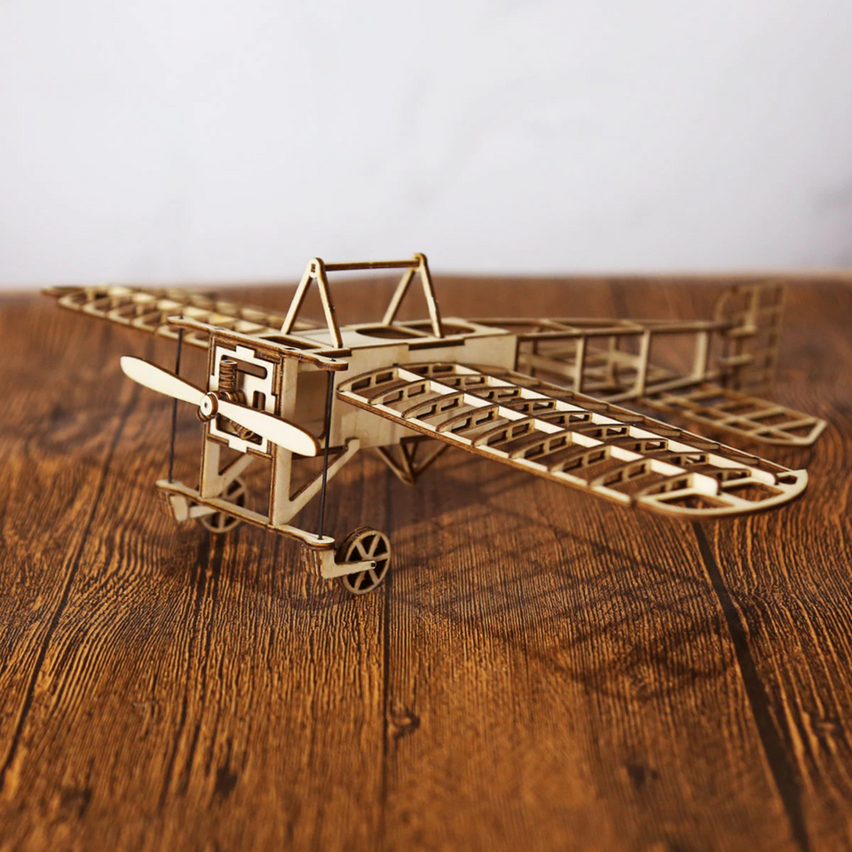Bleriot XI DIY Model Plane Kit 3D Wooden Puzzle Building Toy