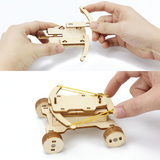 DIY Wooden Catapult And Ballista Toy Kit - Mechanical Assembly Puzzle Toy