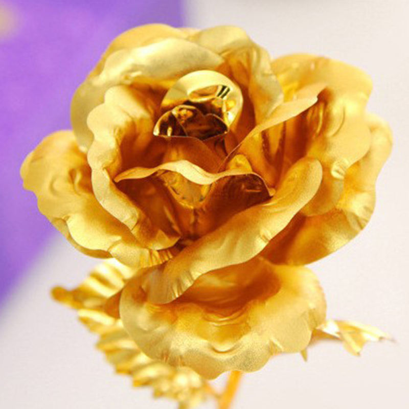 24K Golden Rose Valentine Day Gift with Box