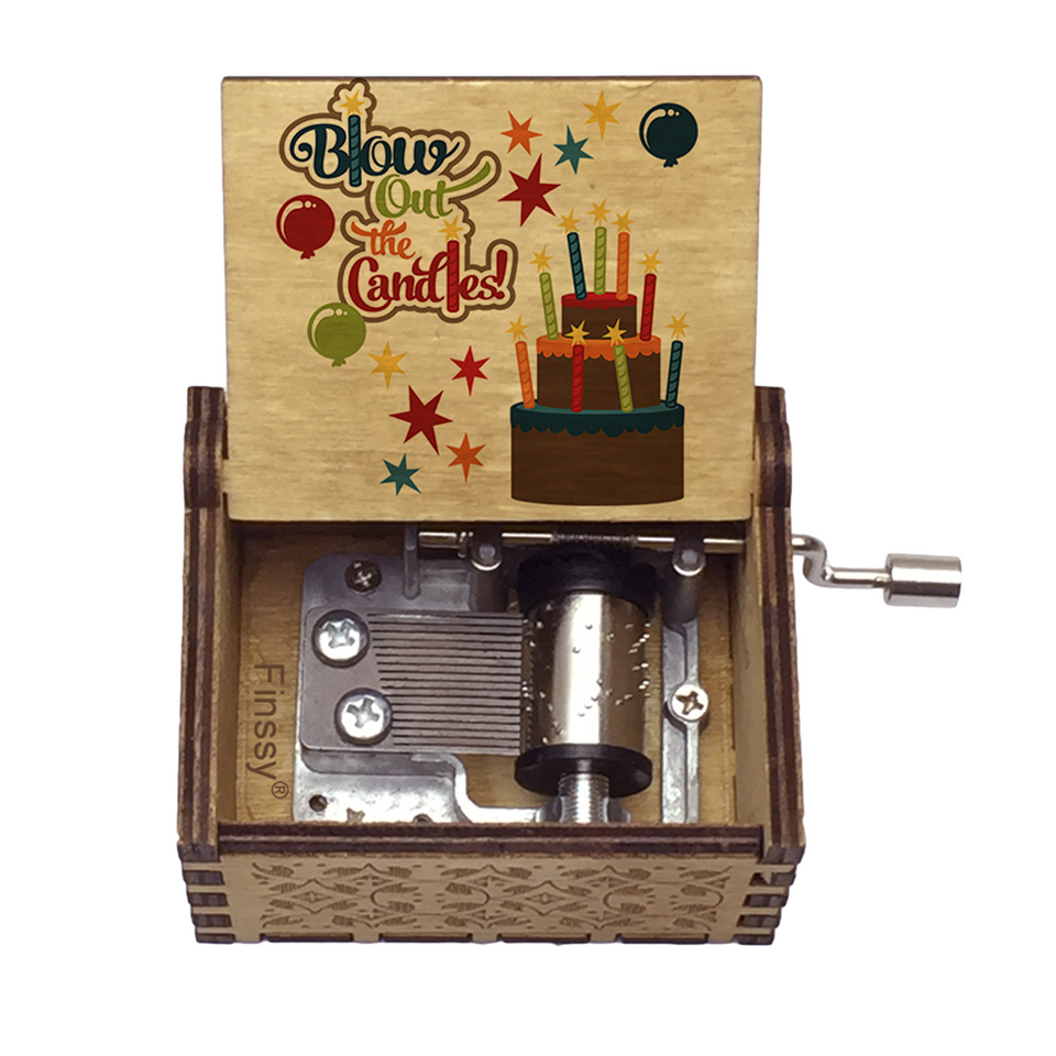 Happy Birthday - Wooden Music Chest