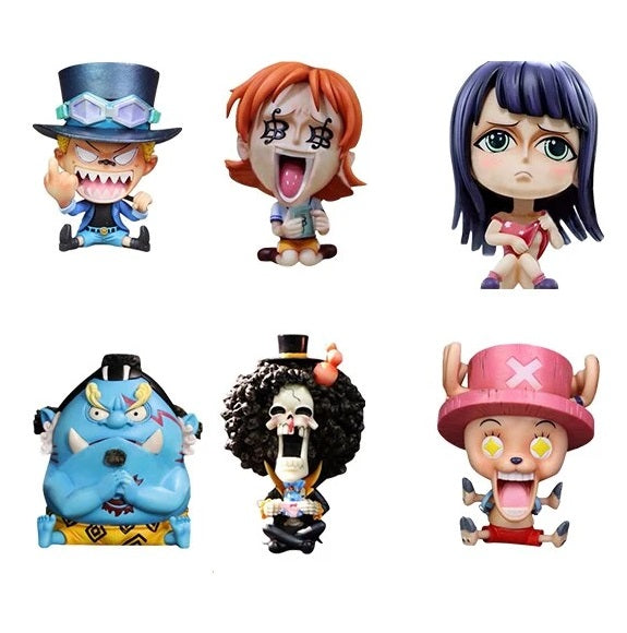 Anime One Piece Adorable Mini Characters Pirates PVC Action Figure Model Toy