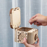 Antique Secret Puzzle Ring Box
