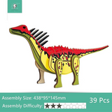 DIY Wooden 3D Assembly Puzzle Kit - Build Up Collectible Wooden Figure Toys