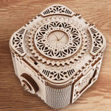 Antique Secret Puzzle Ring Box