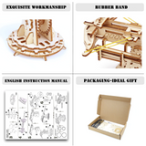 DIY Build Up Zombie Heavy Ballista - 3D Wooden Mechanical Puzzle Kit (Self Assembly For Kids)