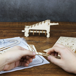 DIY Mechanical Maze Ball Marble Run - 3D Wooden Puzzle Kit