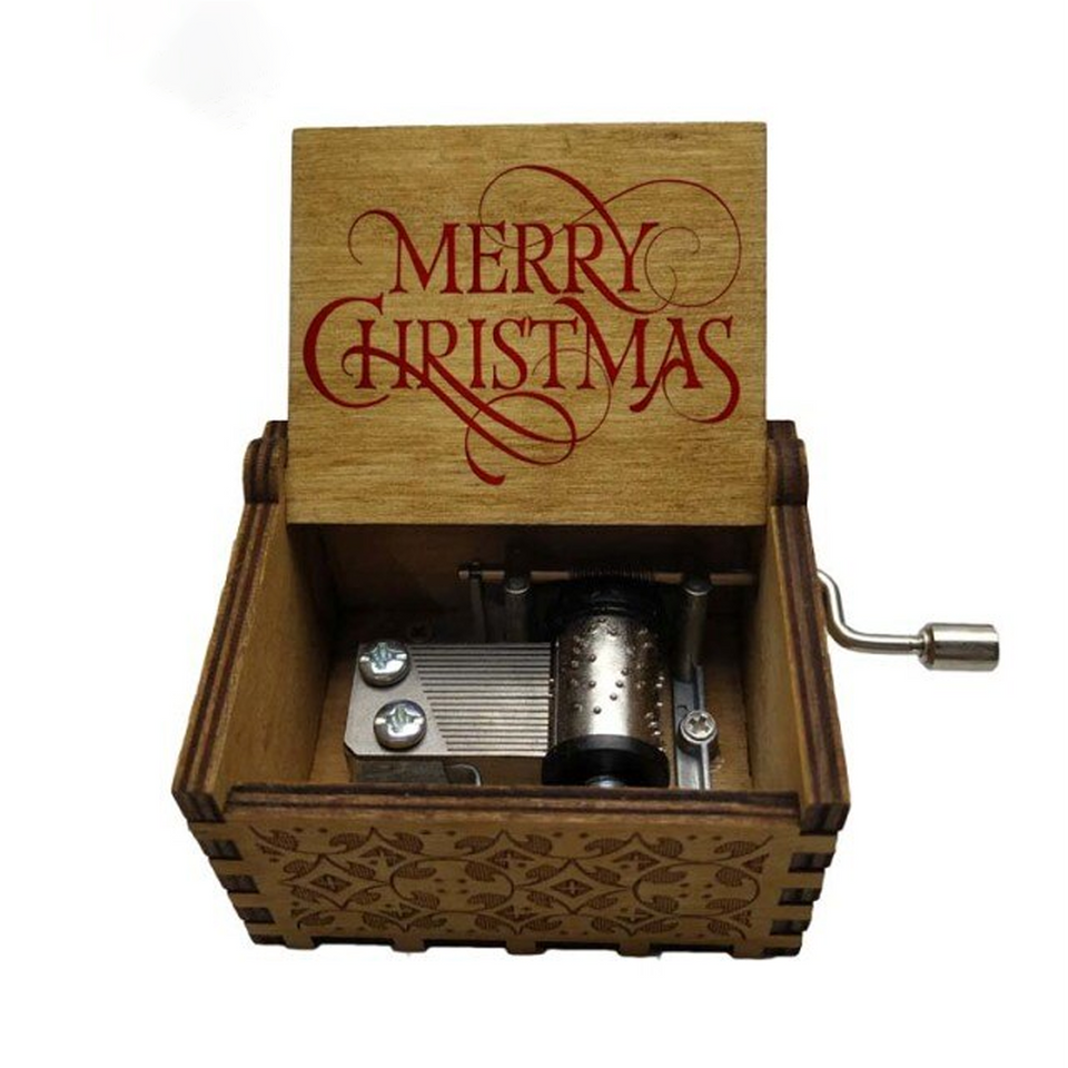 Christmas Holidays - Wooden Music Box