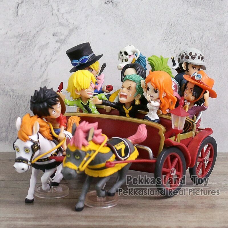 Funny Anime One Piece Characters on Horse Carriage