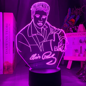 Elvis Presley 3D Lamp