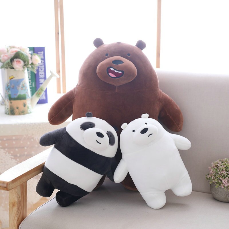 Cartoon Network's Cute We Bare Bears Collectible Plush Toy Gift for Kids   (10cm-50cm)