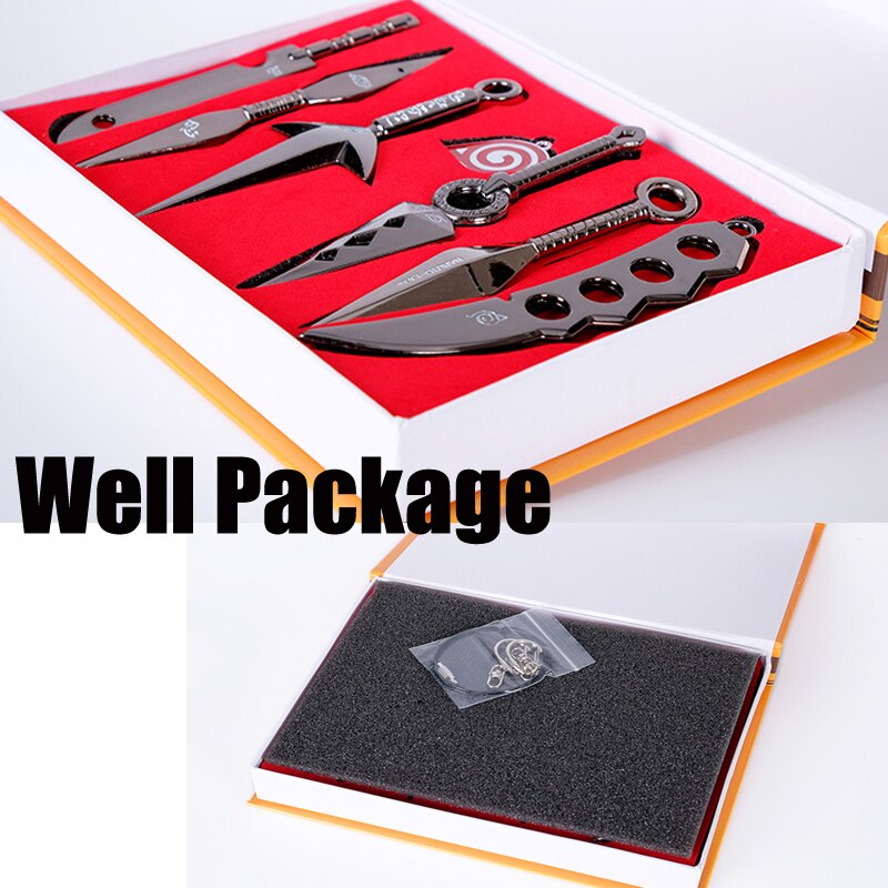 Naruto Shippuden Collectible Cosplay Shuriken Accessory - Kunai, Shuriken, Dagger and Sword. Cute Accessory Gift for Fans