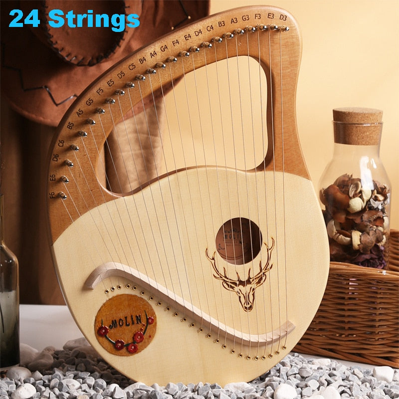 24 Strings - Wooden Harp
