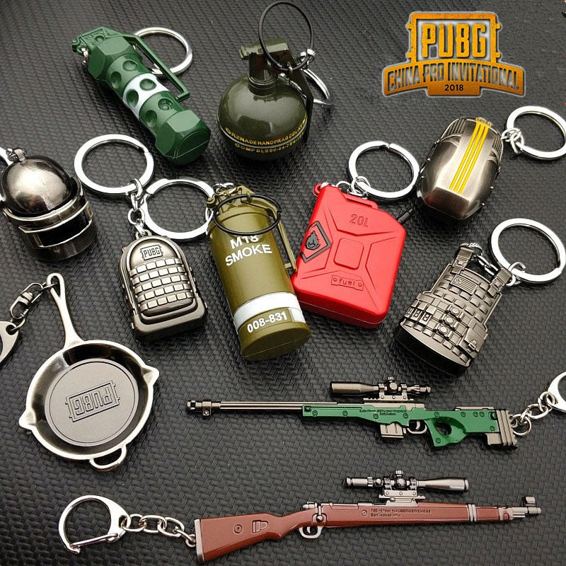 PlayerUnknown's Battlegrounds Collectible Iconic Design Keychains