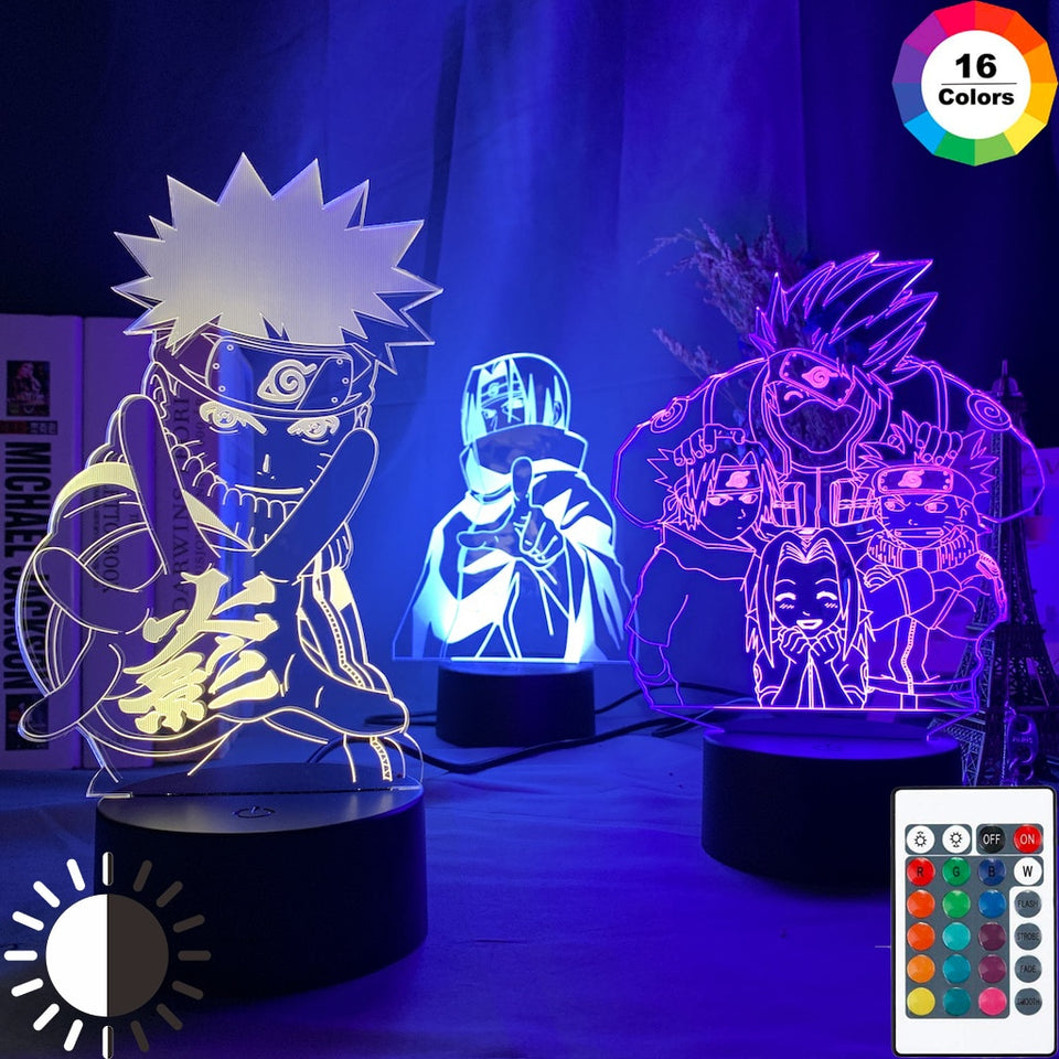 Naruto Shippuden Collectible Acrylic LED Night Lamp