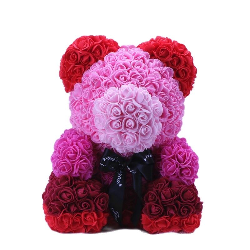 Teddy Bear Rose - Artificial Flowers Rose Bear for Women Valentines Wedding Gift
