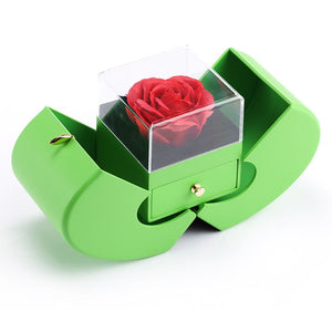 Love Apple Jewelry Green Box - Rose Flower Gift Boxes