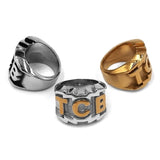 TCB Elvis Presley Biker Ring Stainless Steel Jewelry