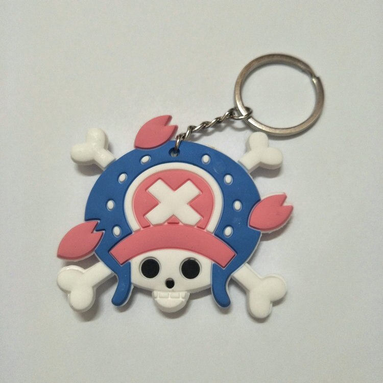 One Piece  Anime Collectible Prop Accessory Key Ring - Double Sided with Fun Characters