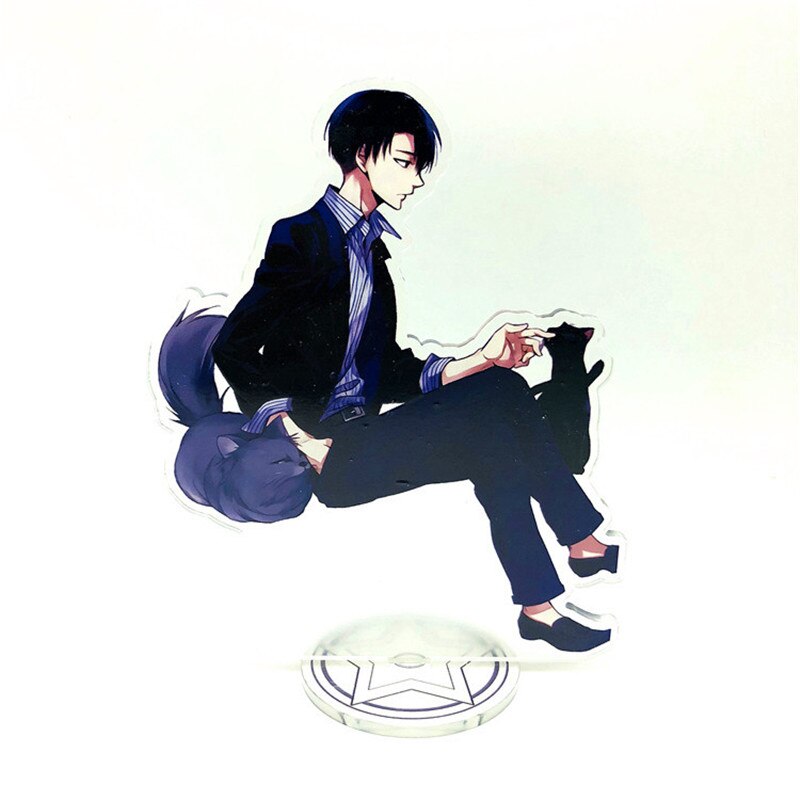Anime Attack on Titan Levi Ackerman Acrylic Collection - Collectible Action Figure Model (16cm)