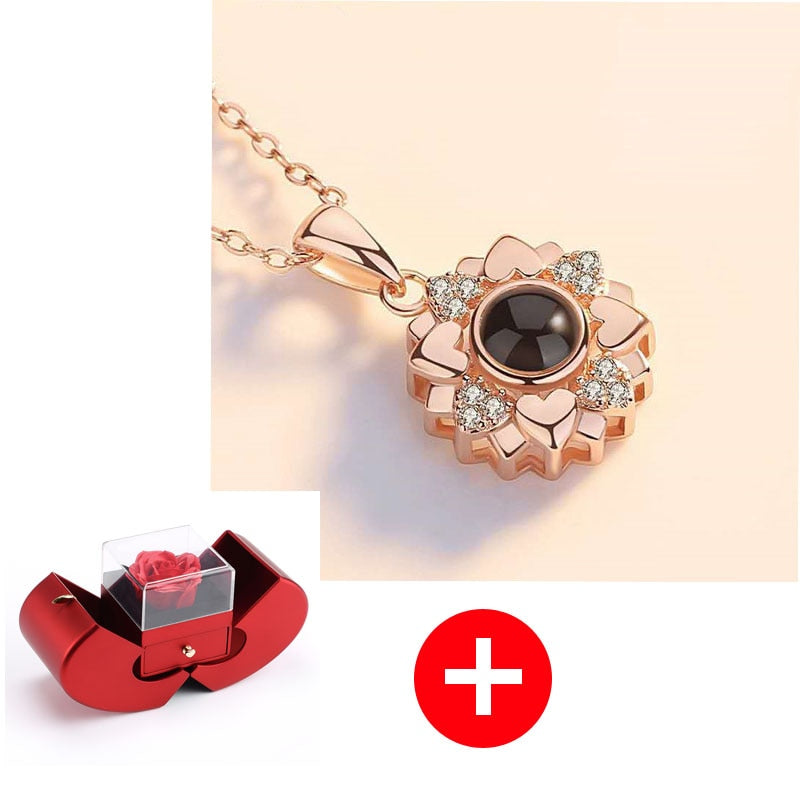 Love Apple Jewelry Box - Rose Flower Gift Boxes