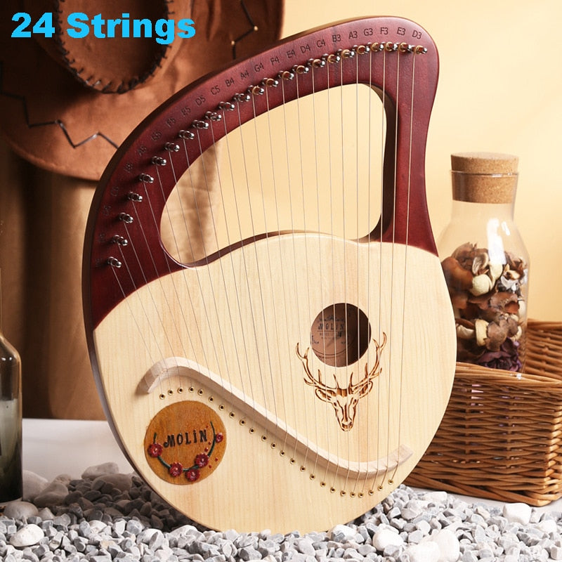 24 Strings - Wooden Harp