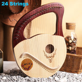 24 Strings - Wooden Harp