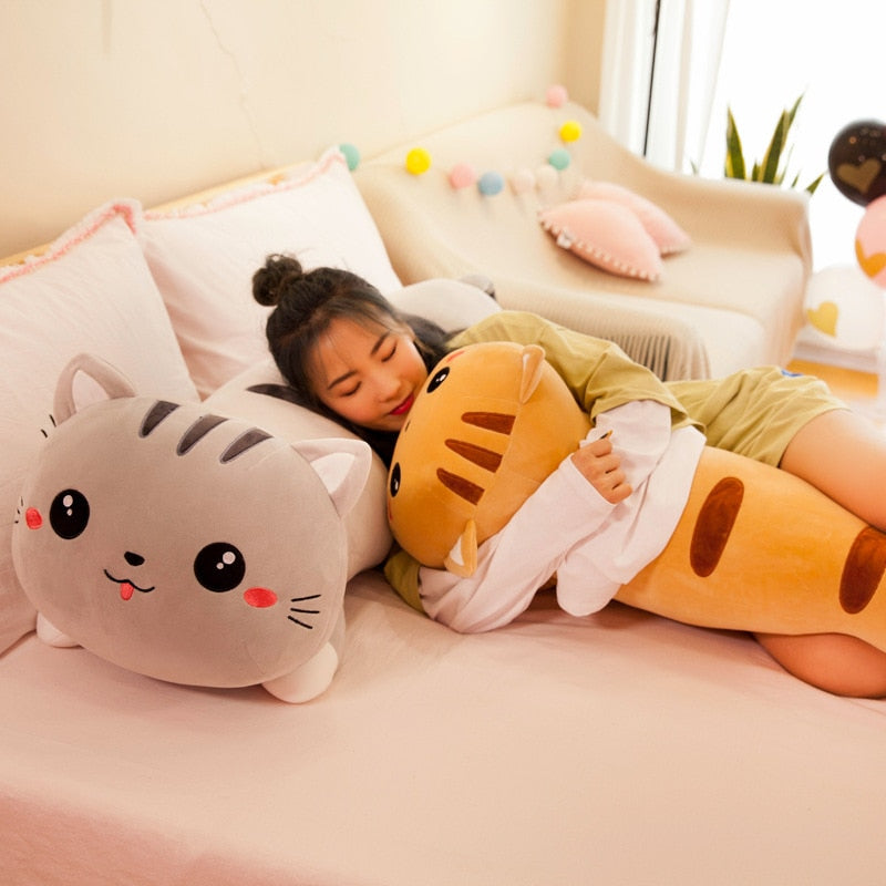 Adorable Cat Pillow Plush Toy - Soft Stuffed Plush Animal Toy Gift